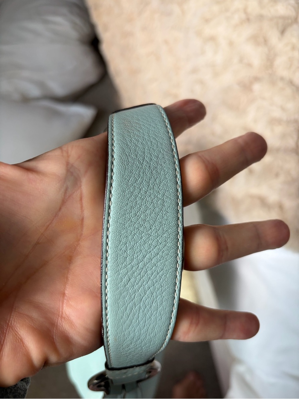VINTAGE Coach Tiffany Blue flap bag #3000 - Picture 5 of 15